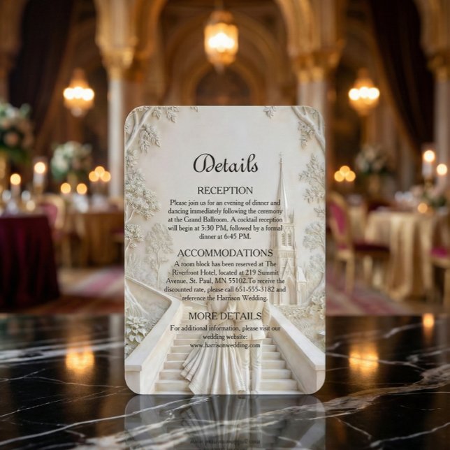 Old World Romantic Fairytale Cathedral Scene Enclosure Card (Creator Uploaded)