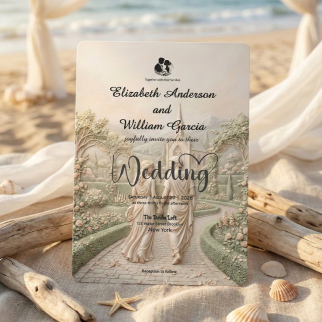 Old World Romantic Fairytale Secret Garden Wedding Invitation (Creator Uploaded)