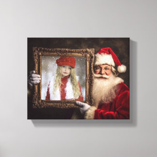 Old World Santa | Add-Your Photo | Luxe Christmas Canvas Print
