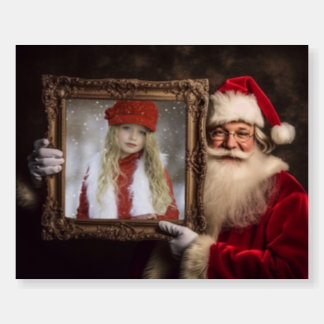 Old World Santa | Add-Your Photo | Luxe Christmas Foam Board