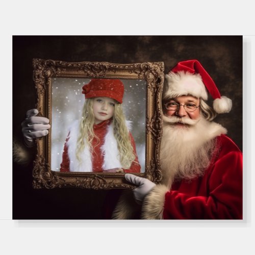 Old World Santa  Add_Your Photo  Luxe Christmas Foam Board