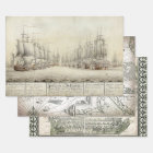 OLD WORLD SHIPS HEAVY WEIGHT DECOUPAGE PRINTS