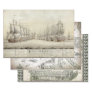 OLD WORLD SHIPS HEAVY WEIGHT DECOUPAGE PRINTS WRAPPING PAPER SHEETS