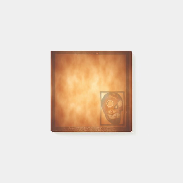 Old World Skull Notepad (Front)