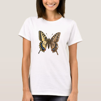 Old World Swallowtail Butterfly Wing Made of Aged  T-Shirt