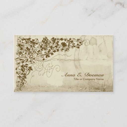 Customizable Old World Vines Business Card