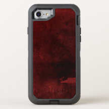 Old Worn Leather Book Cover In Red