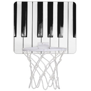 Old Worn Piano Keys Mini Basketball Hoop