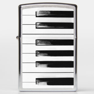 Old Worn Piano Keys Zippo Lighter