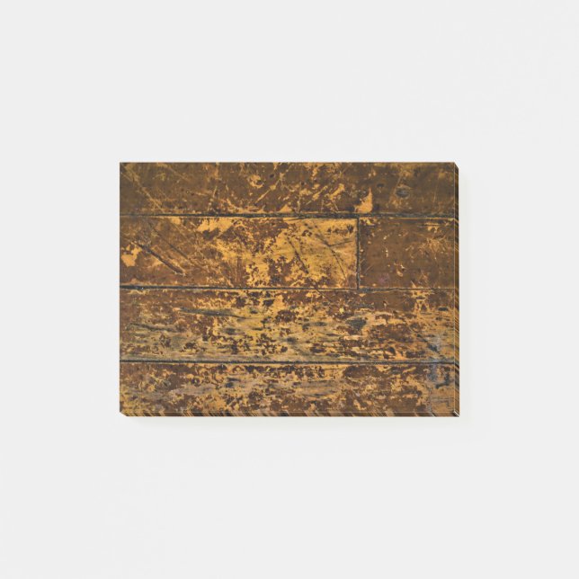 Old Worn Wood Panel Post-it Notes (Front)