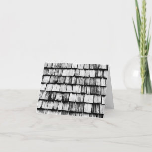 Old Worn Wooden Board Wall  Holiday Card