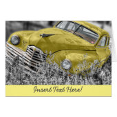 Old Yellow Car (Front Horizontal)