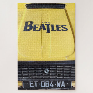 Old Yellow French Van Jigsaw Puzzle