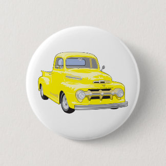 Old Yellow Truck Button