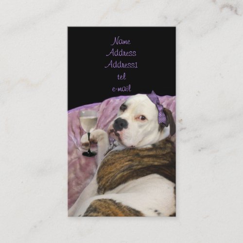 olde english bulldogge business card