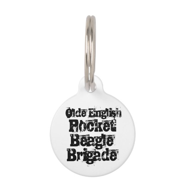 Olde English Pocket Beagle Brigade Dog Tag (Front)