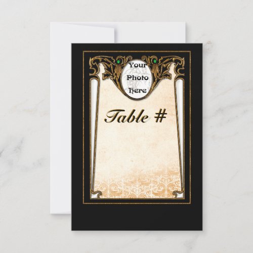 Olde New Orleans Photo Table Numbers Invitation