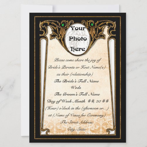 Olde New Orleans Wedding Invitation Invitation