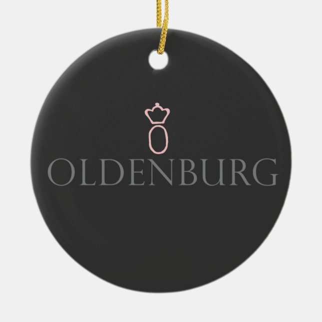 Oldenburg Ceramic Ornament (Front)