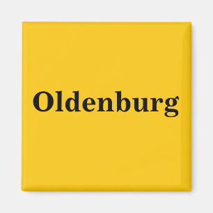 Oldenburg Magnet Sign Gold Gleb