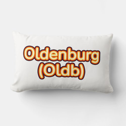 OldenburgOldb Deutschland Germany Lumbar Pillow