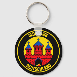 Oldenburg Round Emblem Keychain