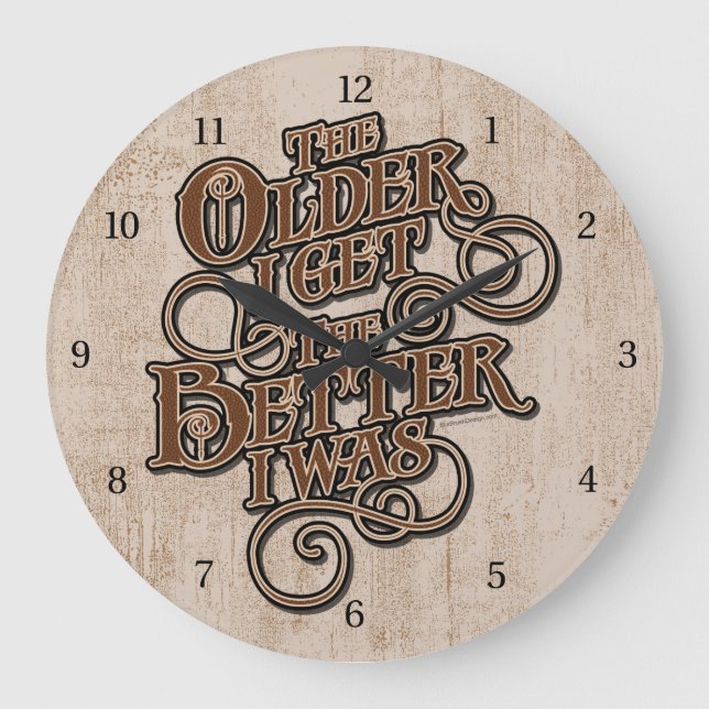 Older Better Large Clock (Front)