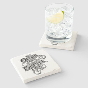 Older Better Stone Coaster