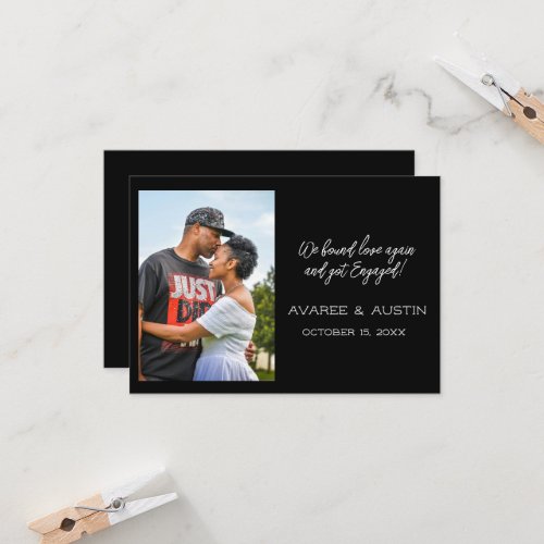 Older Couple Found Love Again Engagement Card