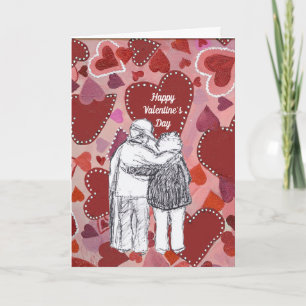 older couple valentine card