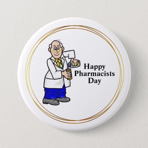 Older Male Pharmacist Button