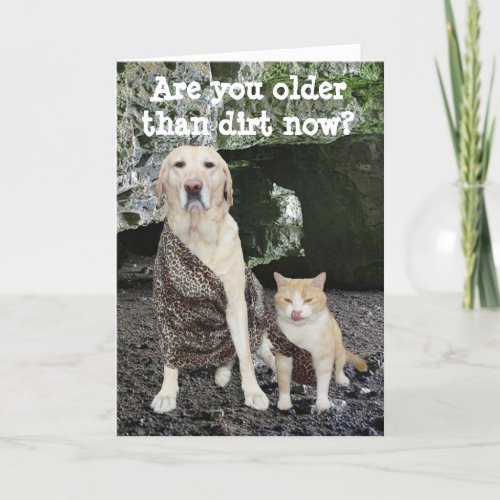 Older than Dirt Birthday Card