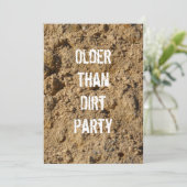 Older Than Dirt Birthday Party Invitation | Zazzle