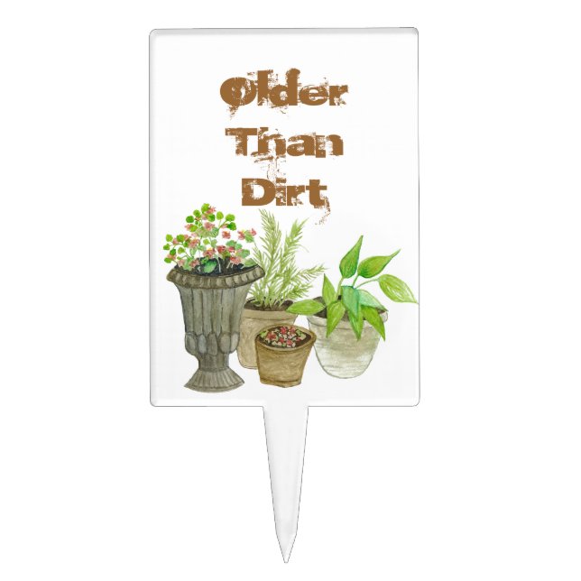 Older than dirt Cake Pick (Front)
