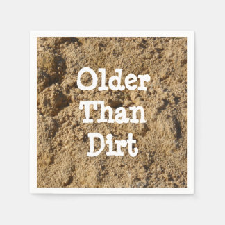 Older Than Dirt Paper Cocktail Napkin