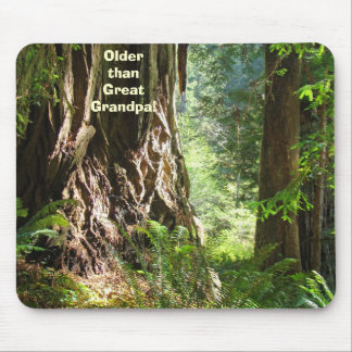 Older than Great Grandpa! mouspad Redwood Trees Mouse Pad