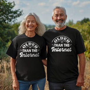 Older Than The Internet Funny Vintage Adult Humor  Tri-Blend Shirt