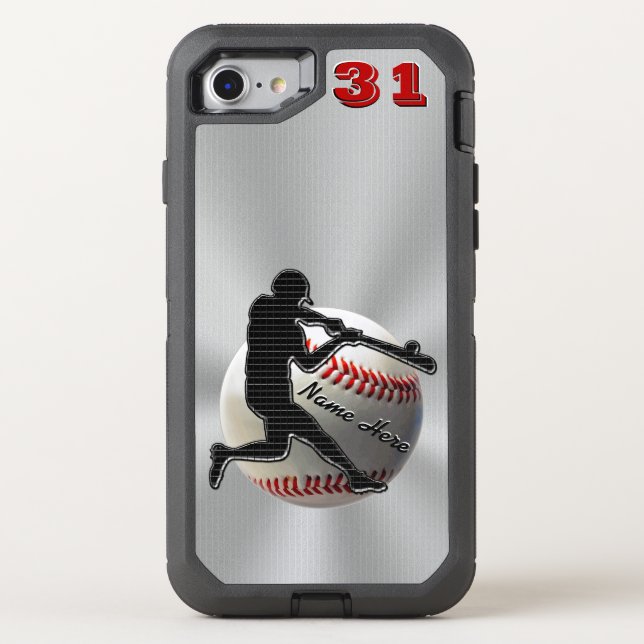 Older to NEWEST Personalized iPhone Baseball Case (Back)