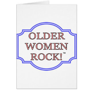 Older women rock cards