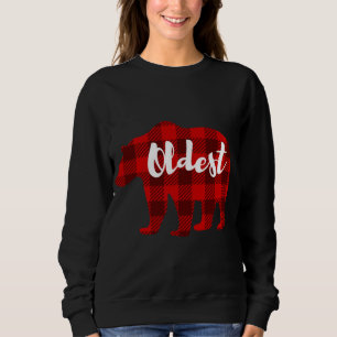 Oldest Bear Clothing Boys Girls Gift Sibling Famil Sweatshirt