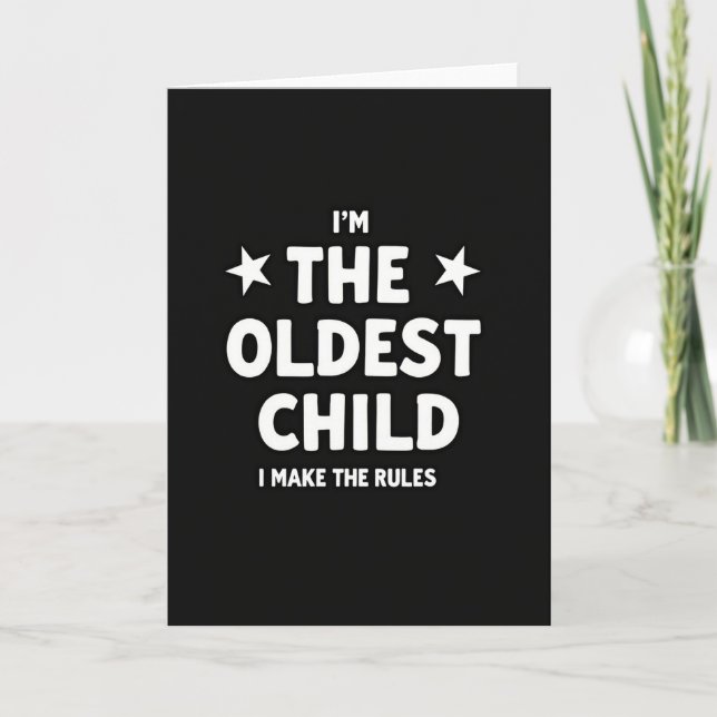 Oldest Child Star Graphic Card (Front)