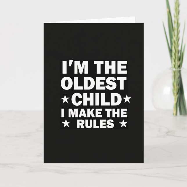 Oldest Child Star Rules Card (Front)