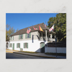 oldest house st augustine florida postcard
