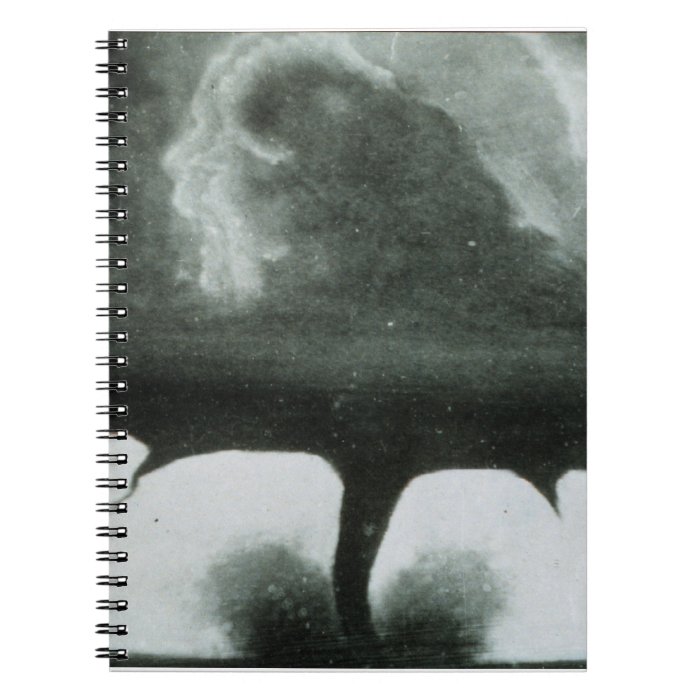 Oldest Known Photograph of a Tornado 1884 Notebook