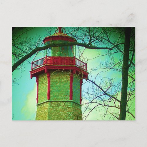 Oldest LIGHT HOUSE at Toronto Centre Island Postcard