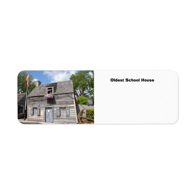 Oldest School House Label (Front)