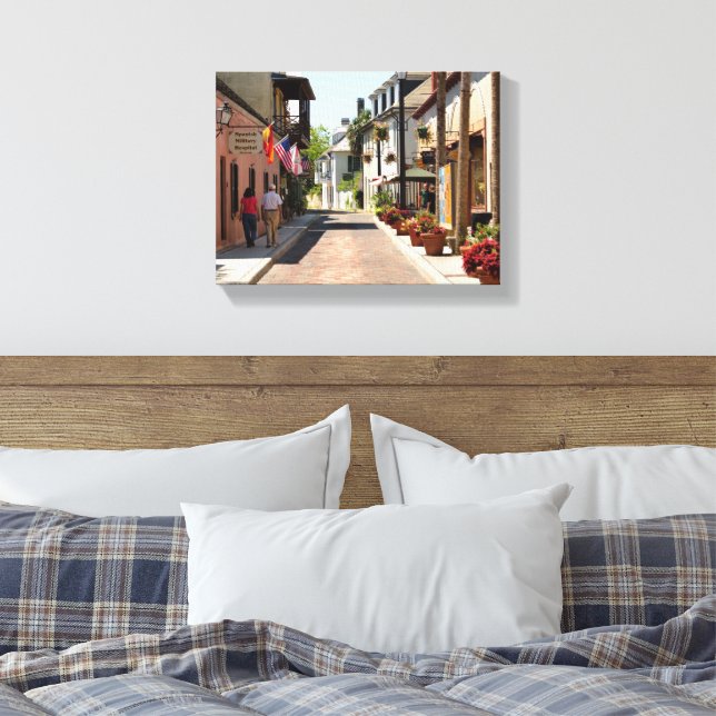 Oldest street St. Augustine, Florida Canvas Print (Insitu(Bedroom))