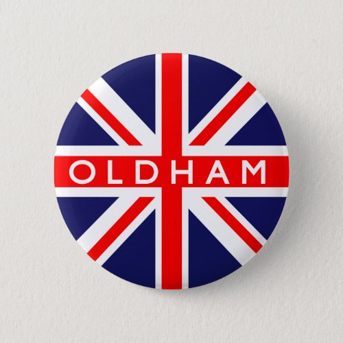Oldham  British Flag Button