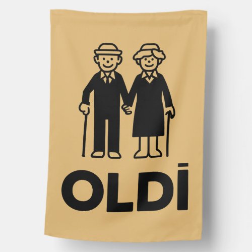 Oldi Birthday House Flag