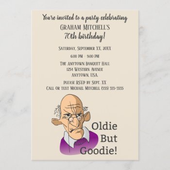 Oldie But Goodie Over The Hill Birthday Party Invitation by csinvitations at Zazzle